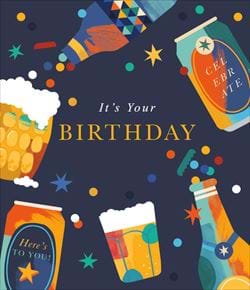 Beers Birthday Card