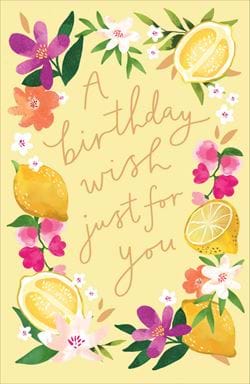 A Wish Just For You Birthday Card