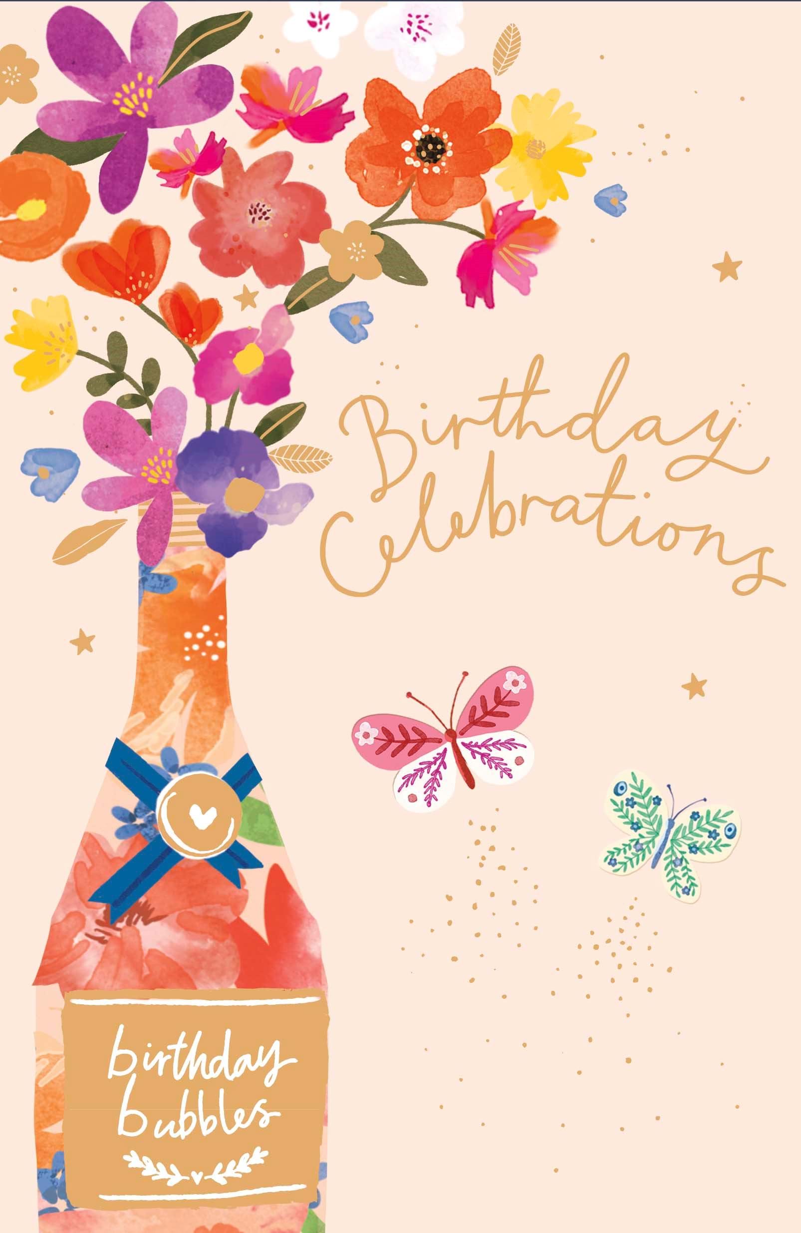 Celebration Bubbles Birthday Card