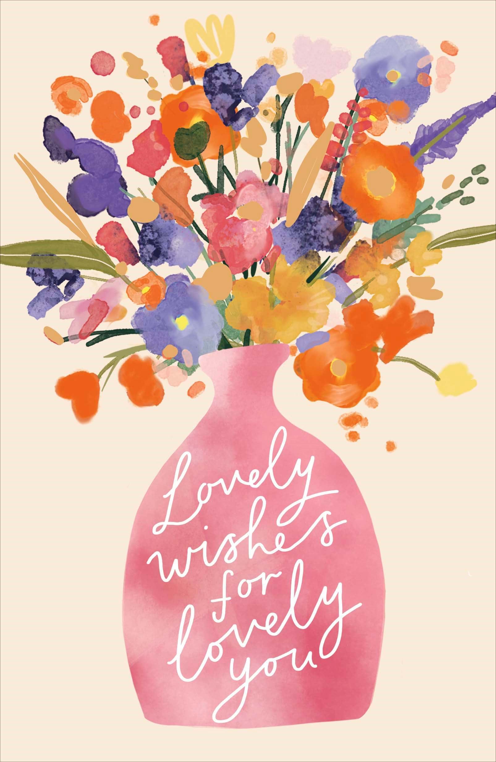 Lovely Wishes Birthday Card