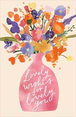 Lovely Wishes Birthday Card