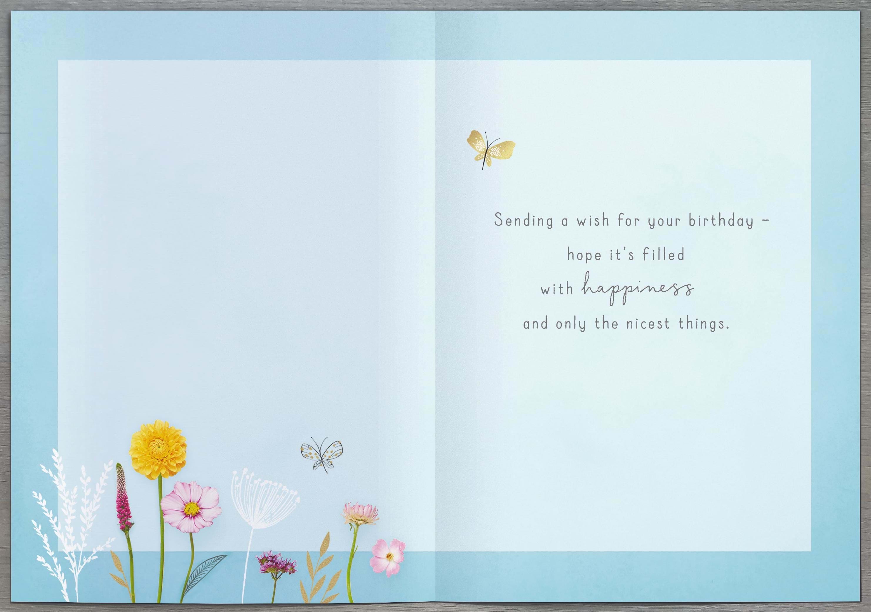 Bouquet Birthday Card