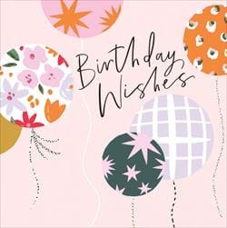 Balloon Wishes Birthday Card