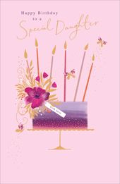 Cake Daughter Birthday Card