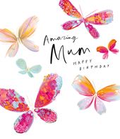 Butterflies Mum Birthday Card