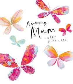 Butterflies Mum Birthday Card
