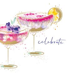 Cocktails Birthday Card