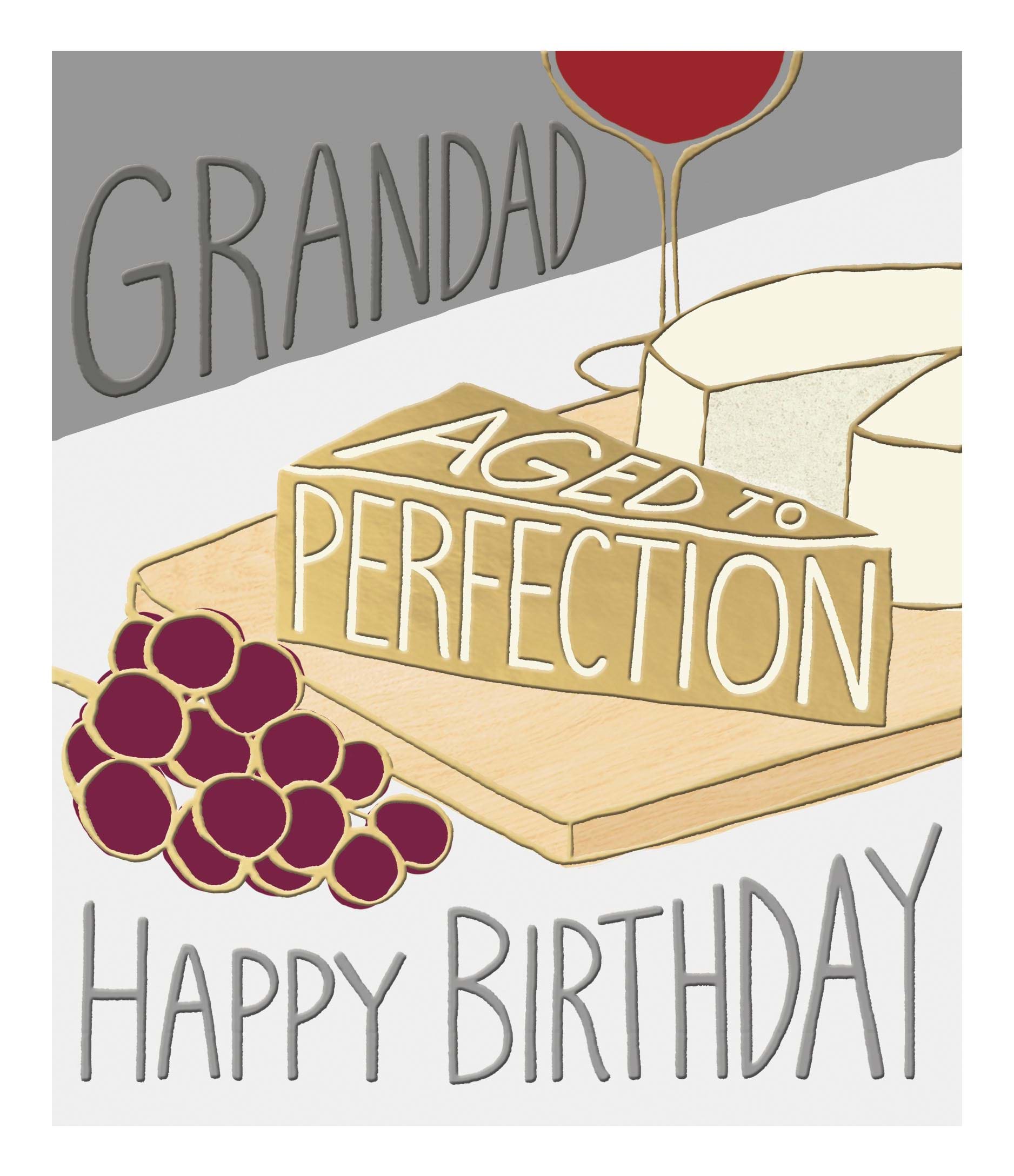Aged To Perfection Grandad Birthday Card
