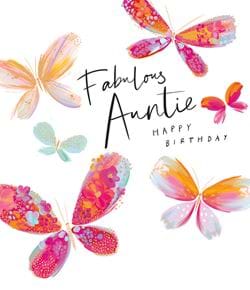 Fabulous Auntie Birthday Card