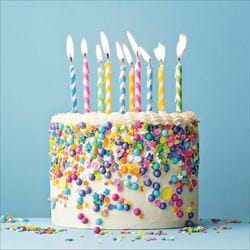 Confetti Cake Birthday Card