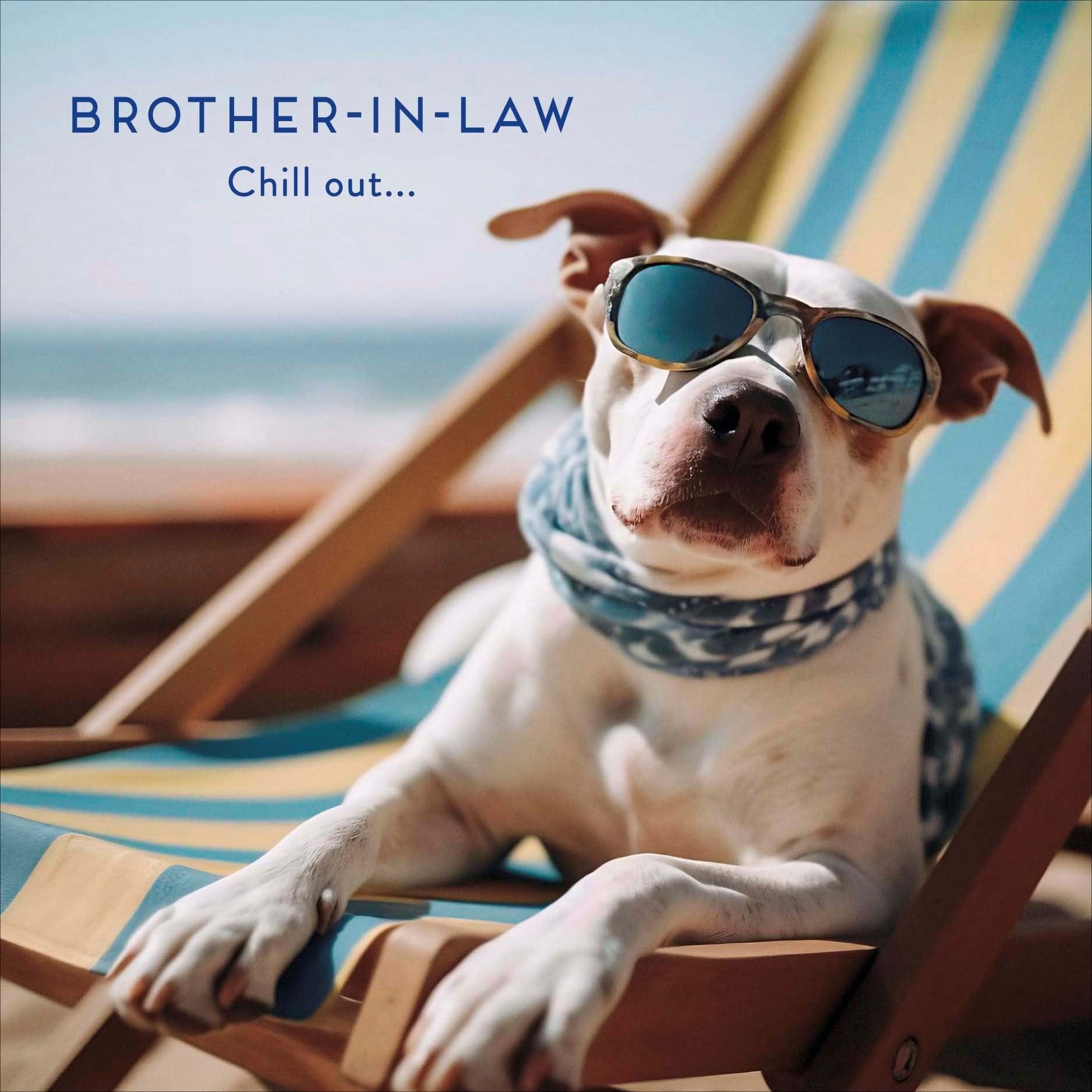 Chill Out Brother-in-law Birthday Card