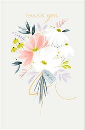 Floral With Love Thank You Card
