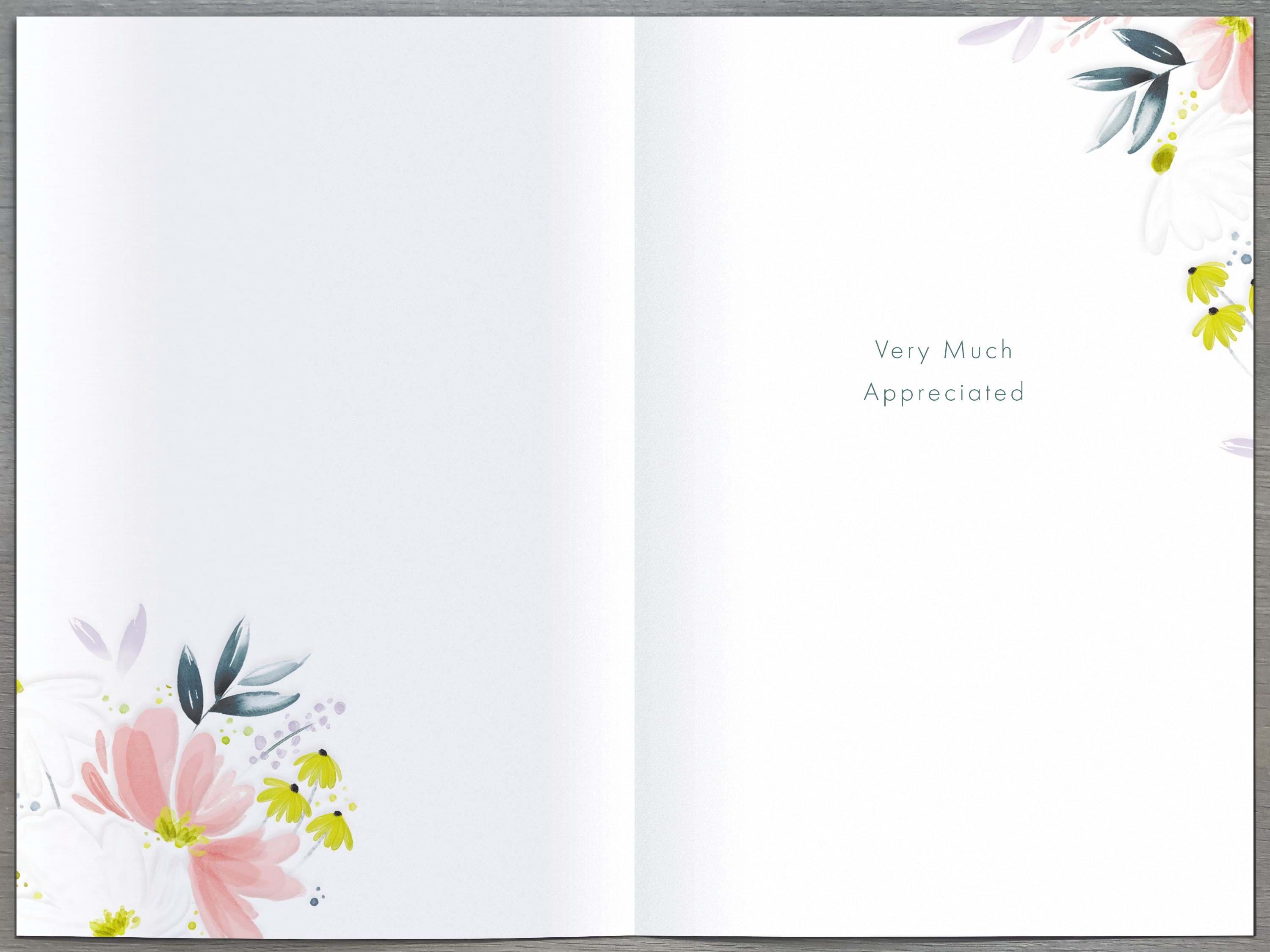 Floral With Love Thank You Card