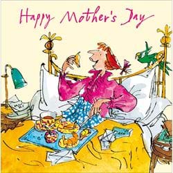 Breakfast In Bed Mother's Day Card