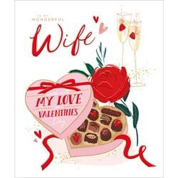 Chocolates Wife Valentine's Day Card