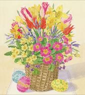 Spring Basket Easter Cards - Pack of 5