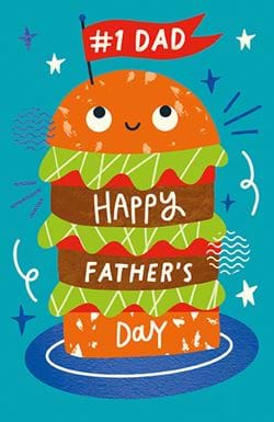 Burger Father's Day Card