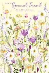 Flowers Special Friend Easter Card
