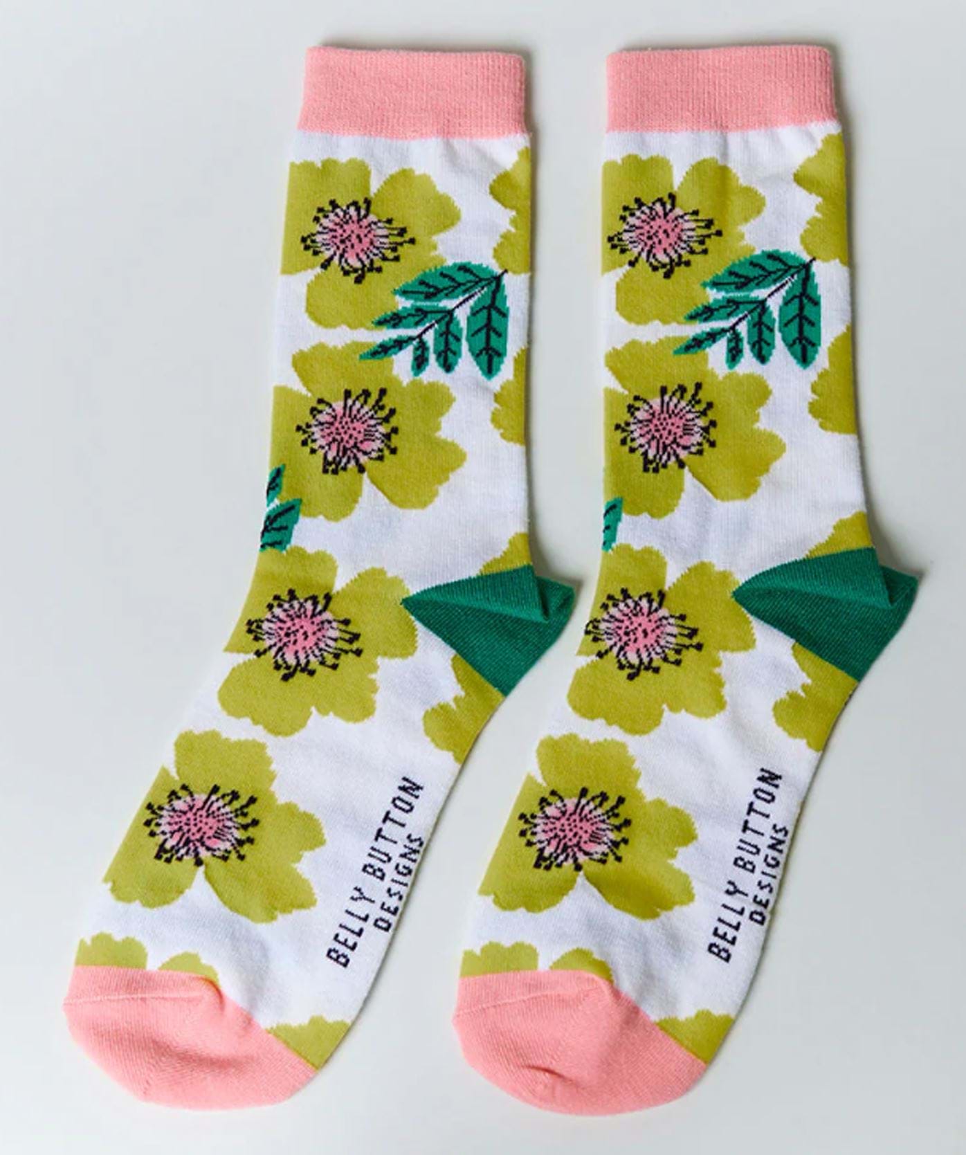 Yellow Flower Socks