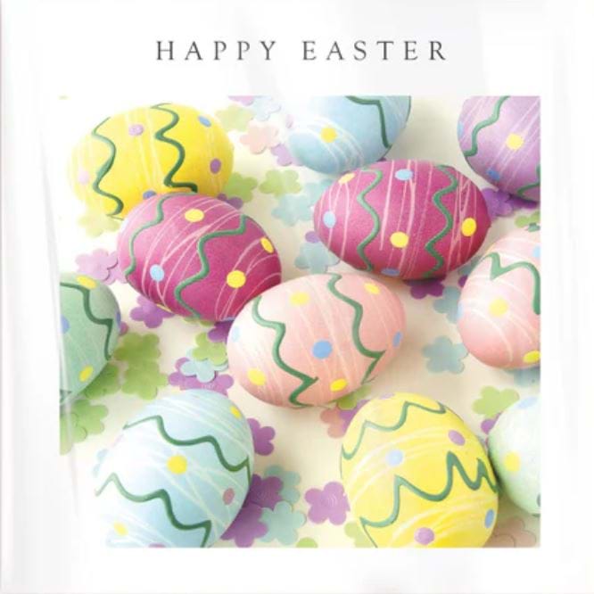 Colourful Eggs Easter Cards - Pack of 5