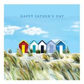 Beach Huts Father's Day Card
