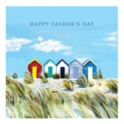 Beach Huts Father's Day Card