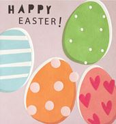 Colourful Eggs Easter Card