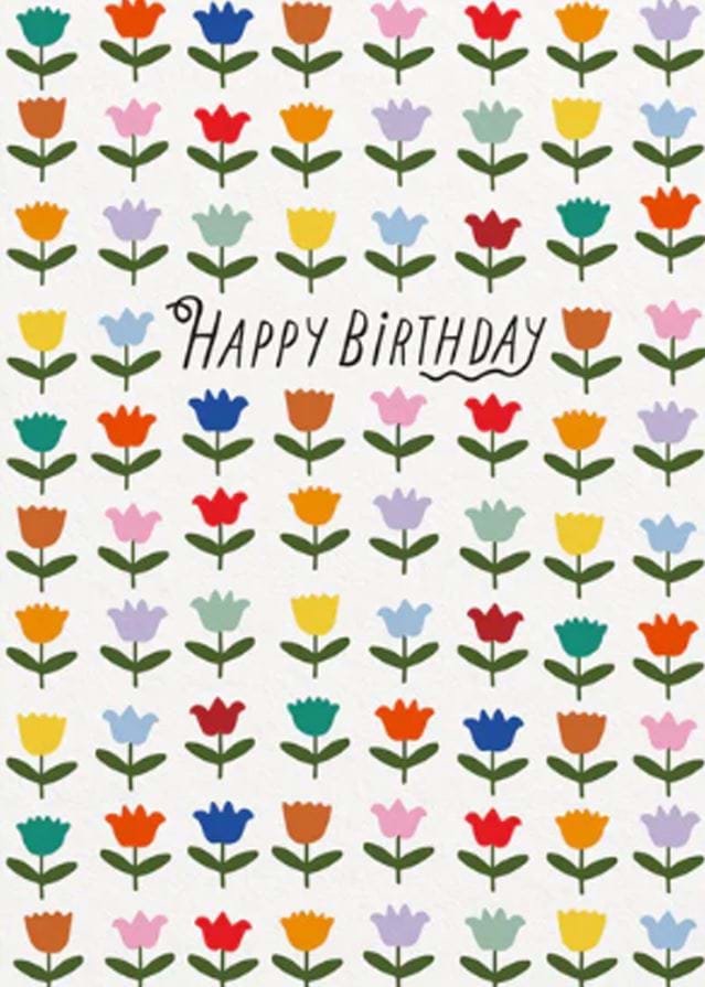 Tulips Birthday Card