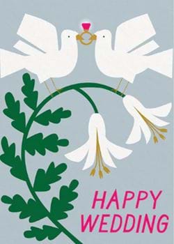 Doves Wedding Card