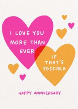 More Than Ever Anniversary Card
