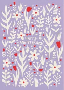 Floral Anniversary Card