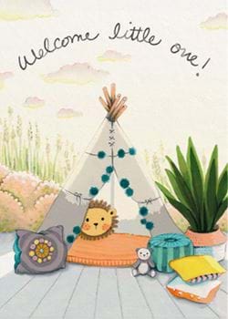 Welcome Little One New Baby Card