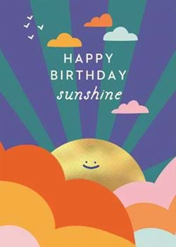 Sunshine Birthday Card