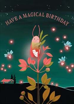 Magical Firefly Birthday Card