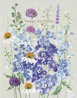 Fields Of Lavender Birthday Card