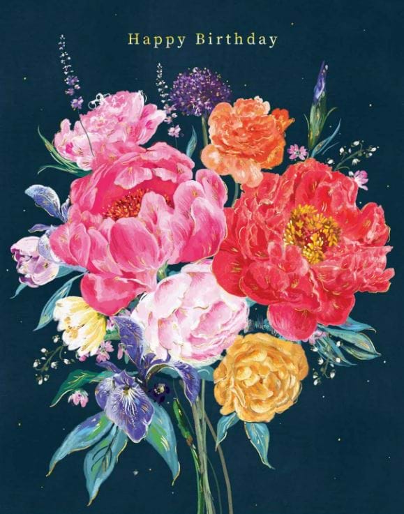 Bright Blooms Birthday Card