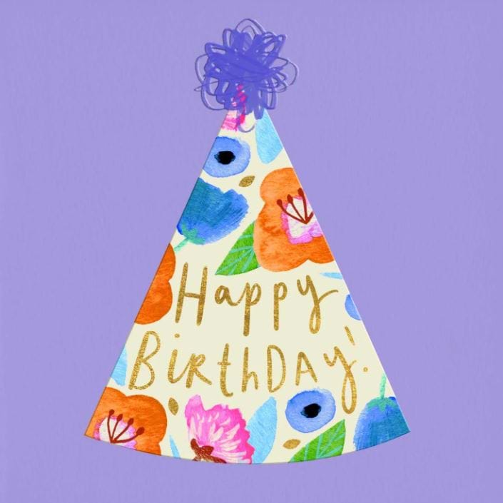 Party Hat Birthday Card