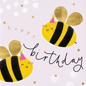 Happy Bees Birthday Card
