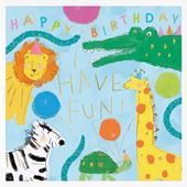 Jungle Party Birthday Card