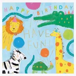 Jungle Party Birthday Card