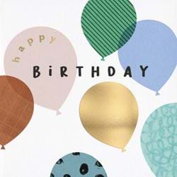 Balloons Birthday Card