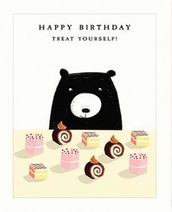 Bear & Cakes Birthday Card