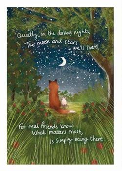 Simply Being There Greeting Card