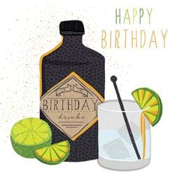 Gin Time Birthday Card