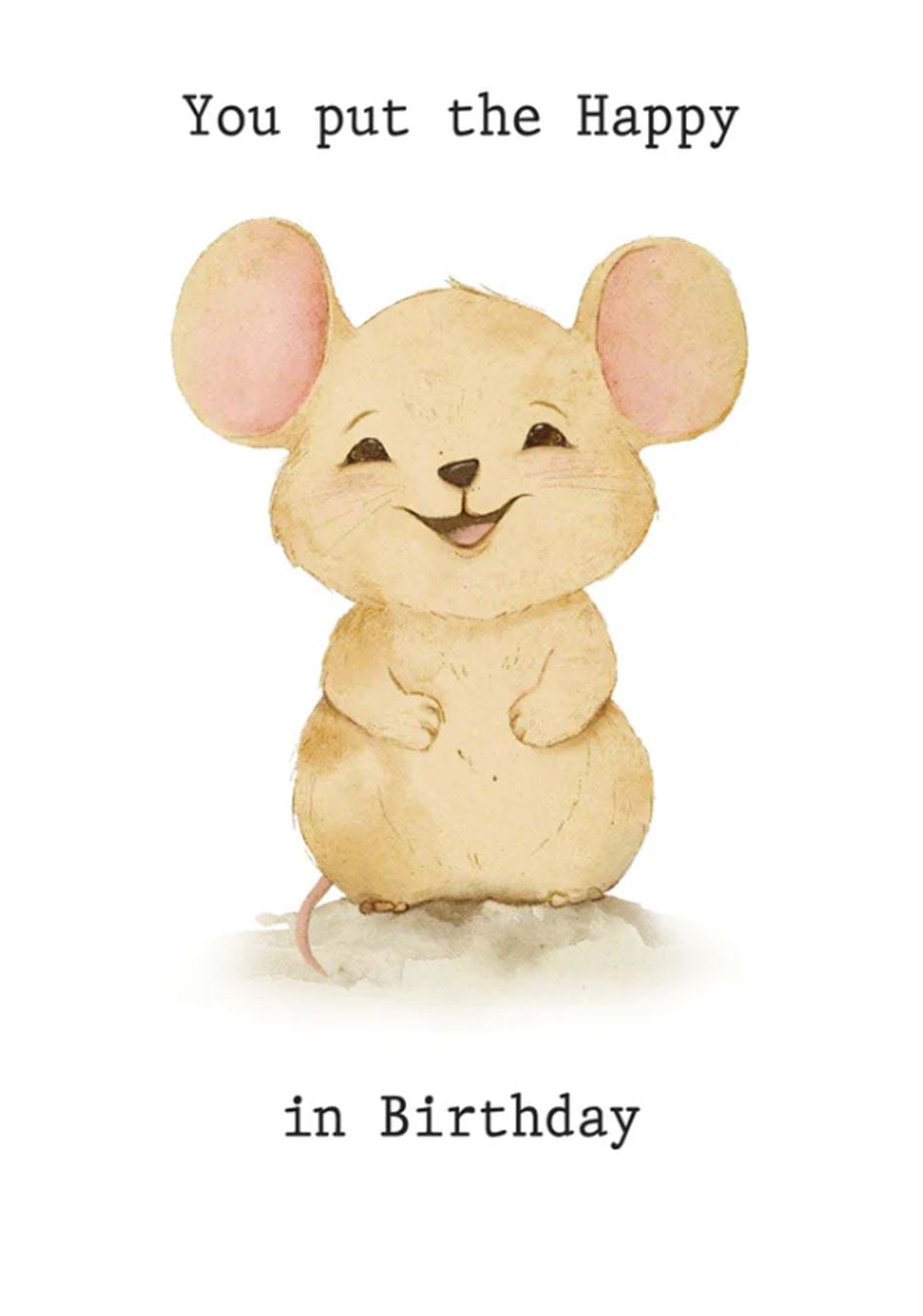 Happy Mouse Birthday Card