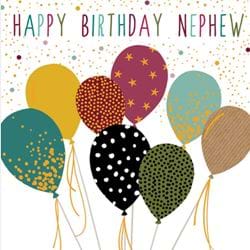 Balloons Nephew Birthday Card