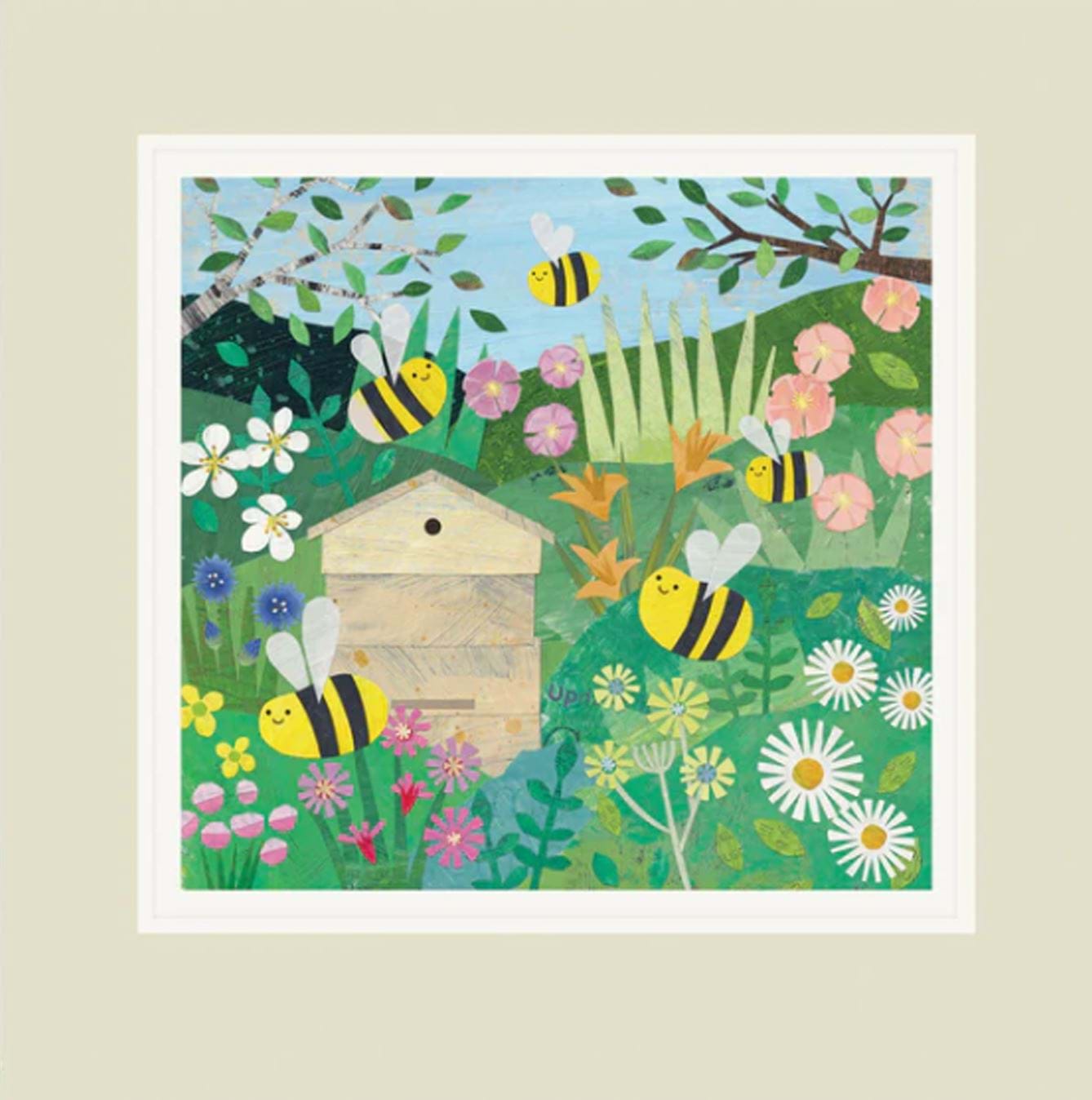 Beehive Garden Greeting Card
