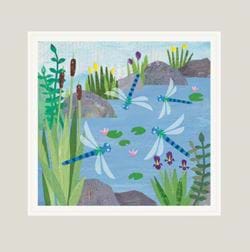 Dragonfly Pond Greeting Card