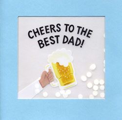 Cheers Best Dad Father's Day Card