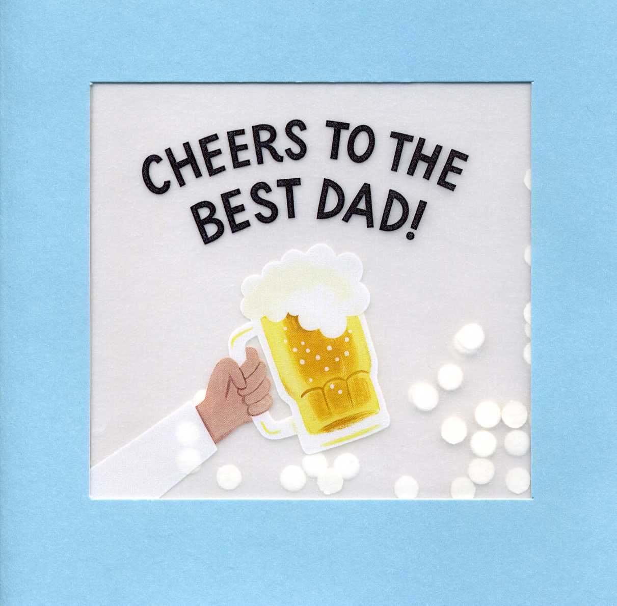 Cheers Best Dad Father's Day Card